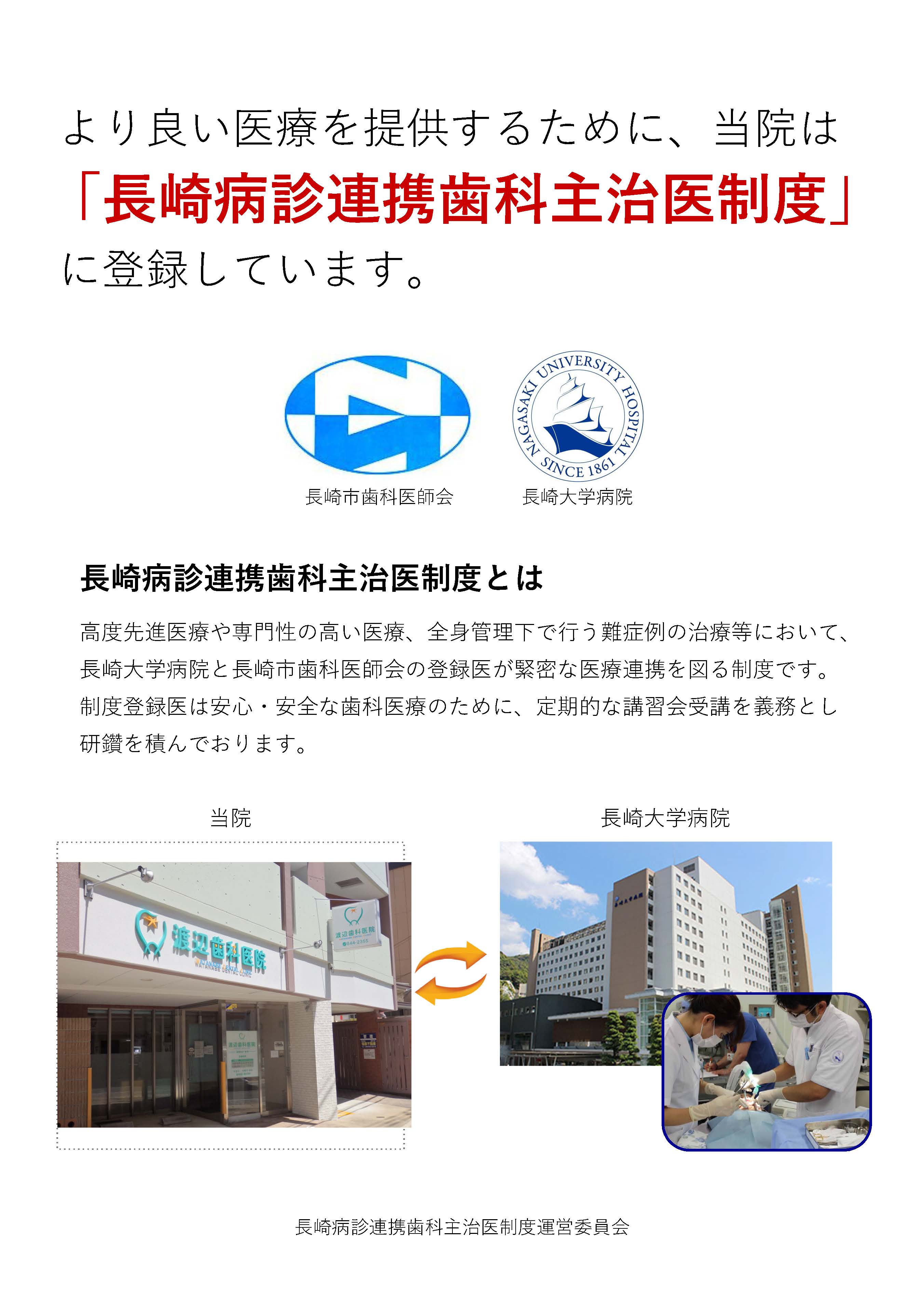 長崎病診連携歯科主治医制度